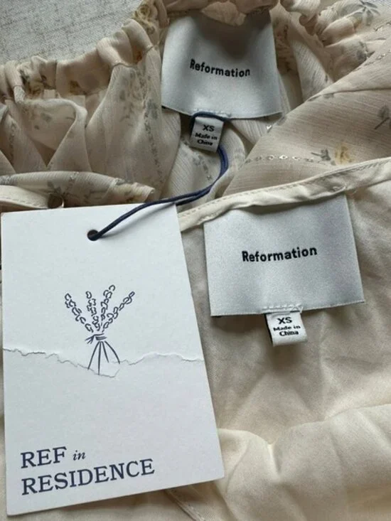 NWT Reformation Becca Dress Ditsy | Tiered Maxi Boho Floral XS - Picture 5 of 13